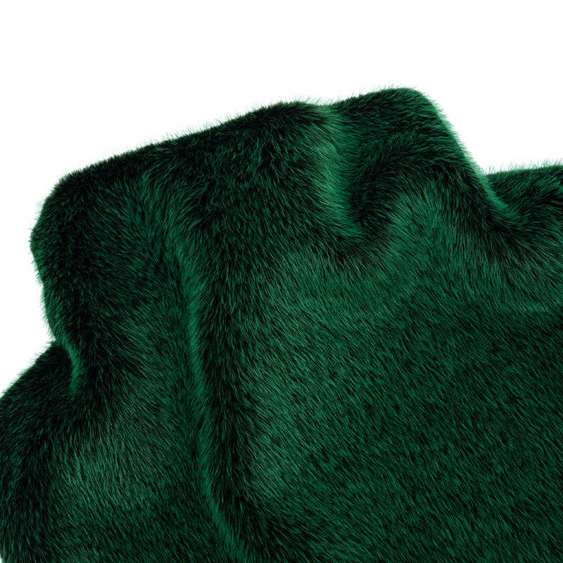 Fashion standing collar fur waistcoat