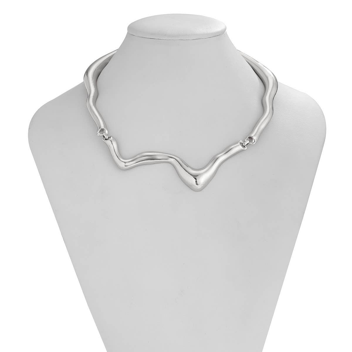 NEW COLD STYLE GEOMETRIC TWISTED DESIGN NECKLACE
