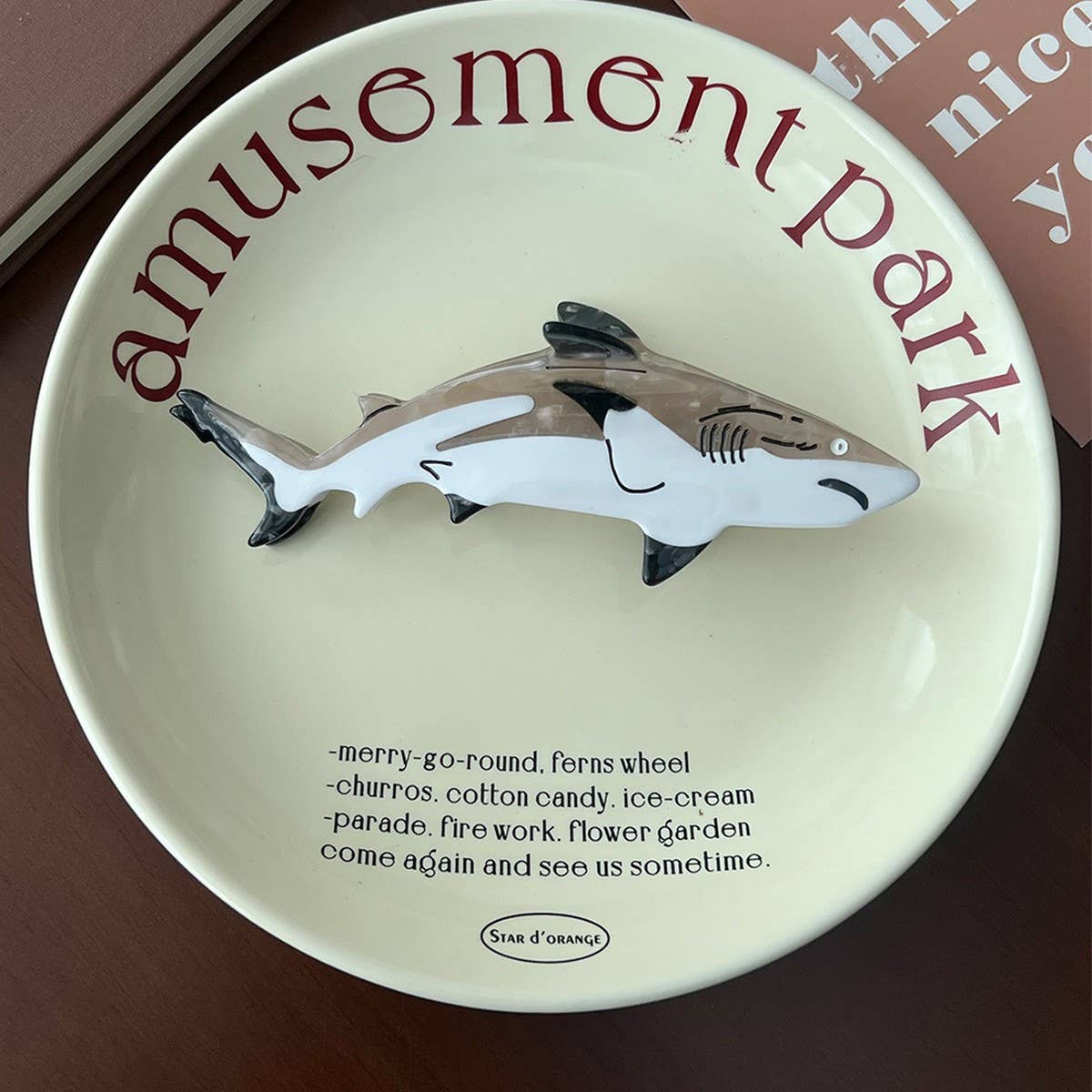 Ocean Series Hair Claw, Dolphin Shark Seal Clip_CWAHA5759