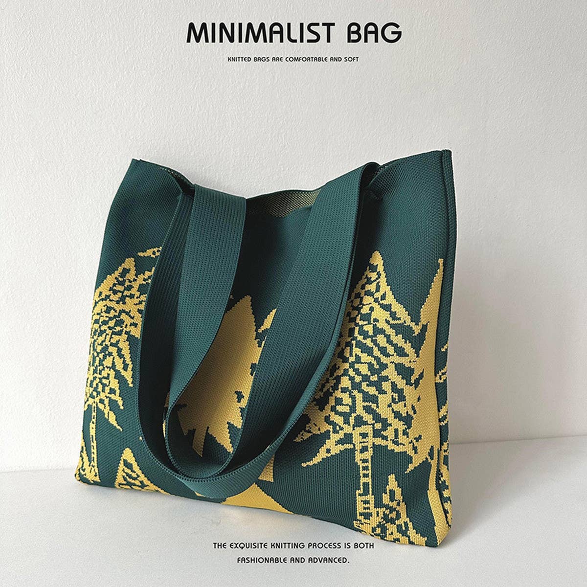 WOMEN FASHIONABLE KNITTED SHOULDER BAG HANDBAG_CWAB1512