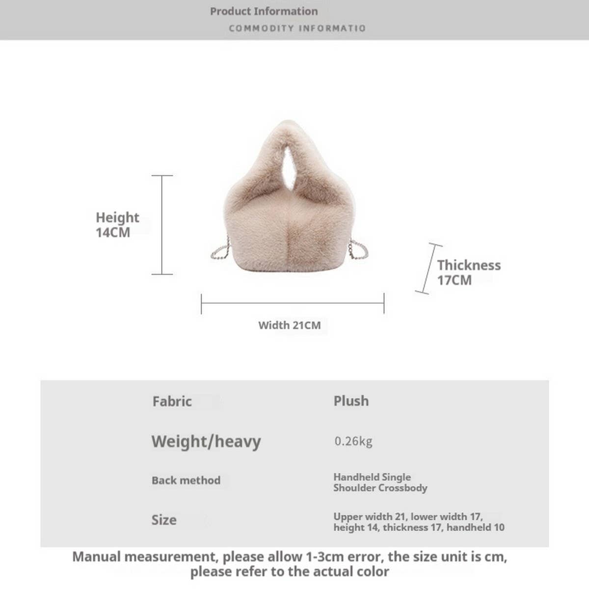 Puffy Cloud Bag Large Shoulder Tote Handbag_CUAB00533