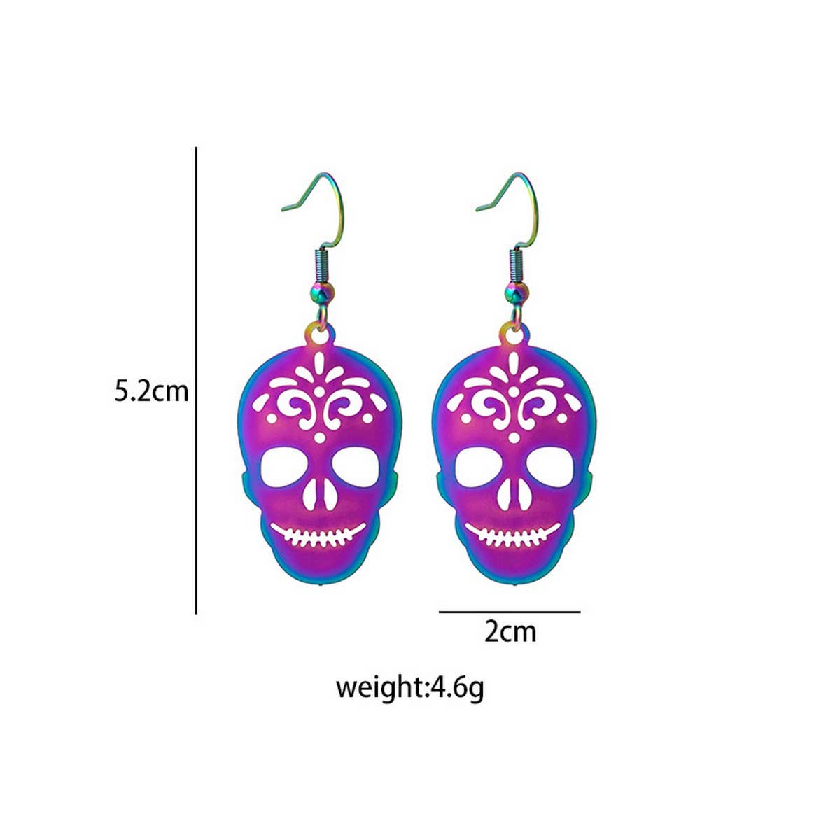 HALLOWEEN TRENDY COLORFUL GRADIENT EARRINGS