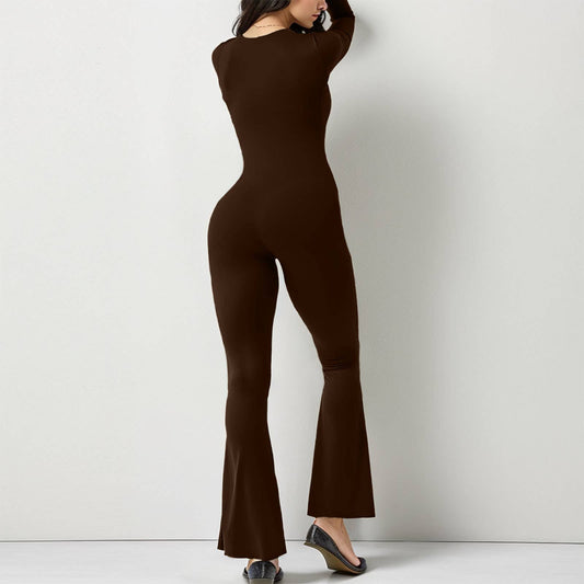 Waist-cinching,hip-lifting,high-elastic jumpsuit