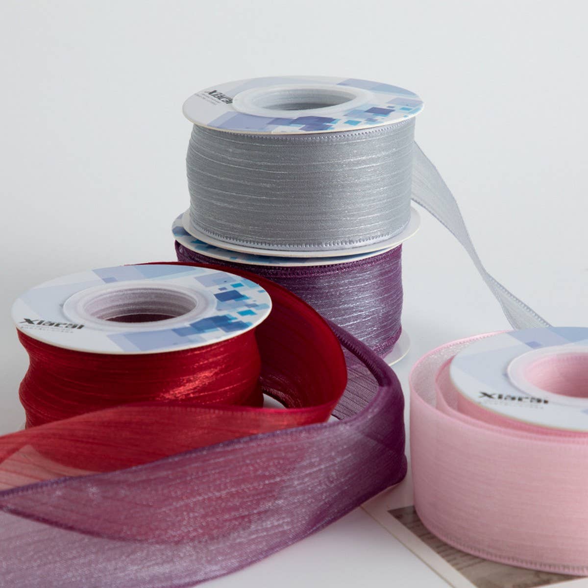 DIY BOW HAIR ACCESSORIES SNOW YARN RIBBON