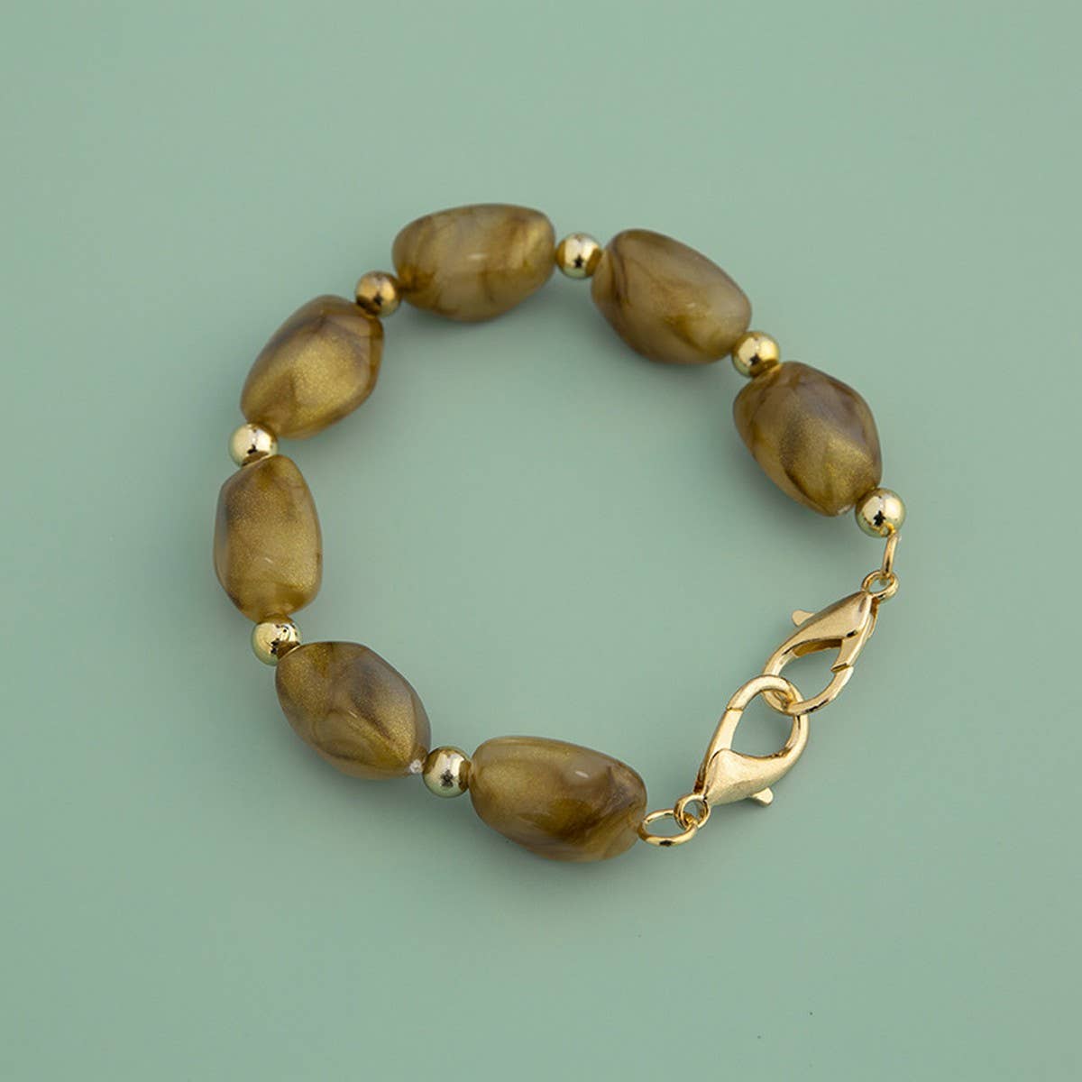 11.81in" Irregular Acrylic Stone Chain Bag Strap_CWMM5063