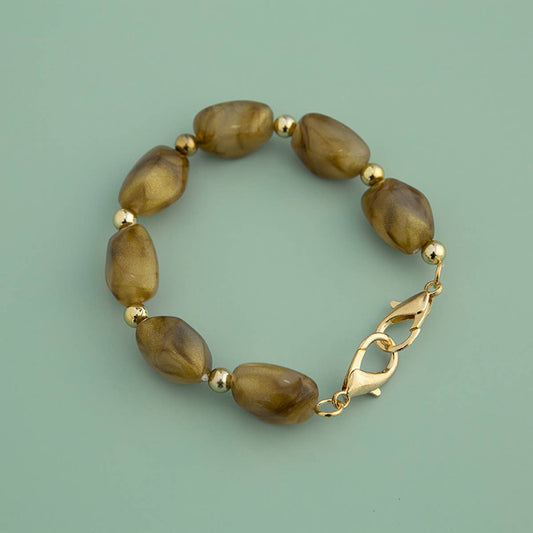 11.81in" Irregular Acrylic Stone Chain Bag Strap_CWMM5063