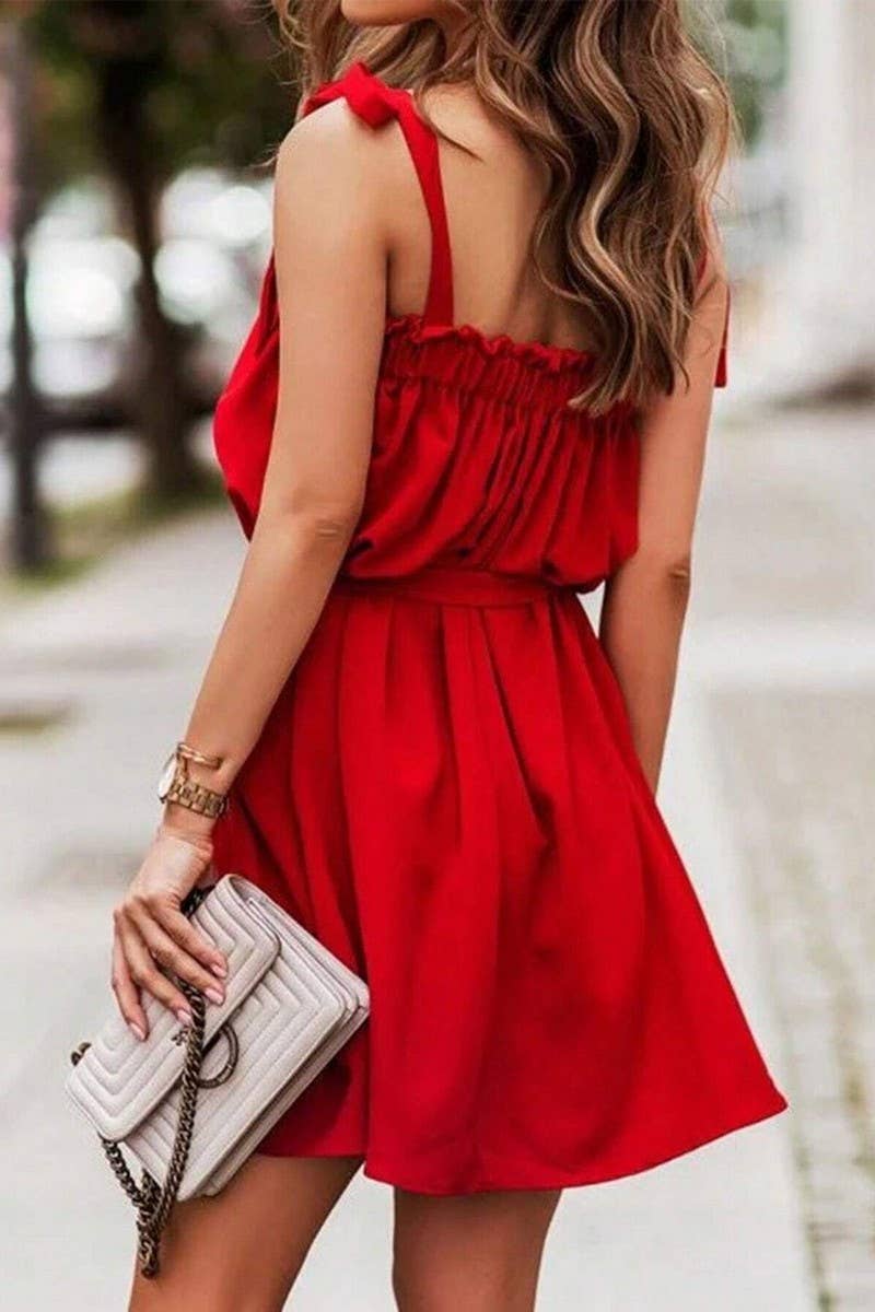 SPICE GIRL ELASTIC CHEST WAIST SLIM SLIP DRESS_CWDSD3099