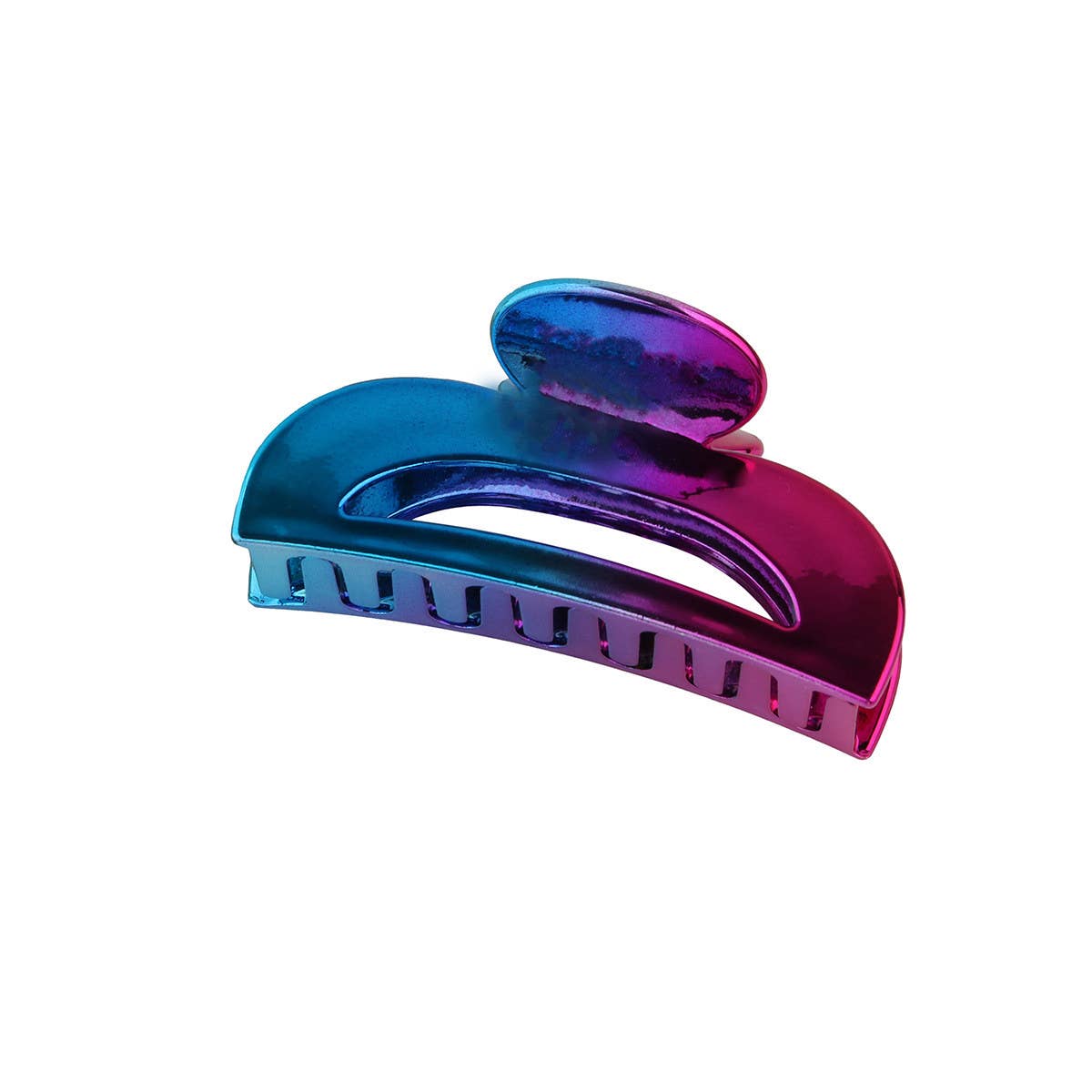 Blue Purple Gradient Electroplated Hair Claw Clips_CWAHA1054