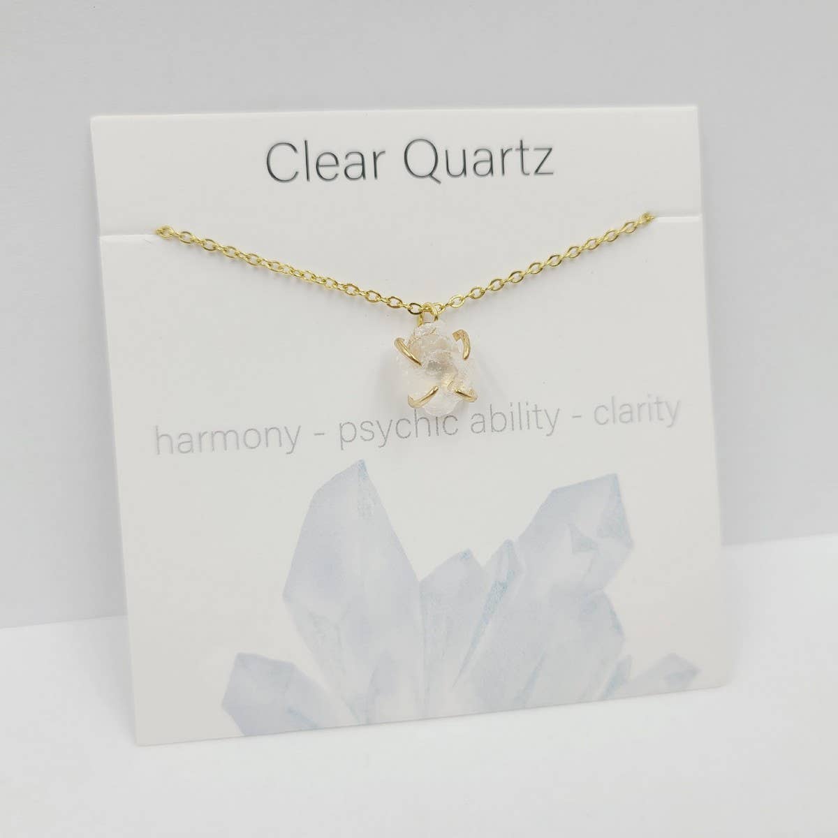 IRREGULAR FOUR CLAW NATURAL STONE NECKLACE