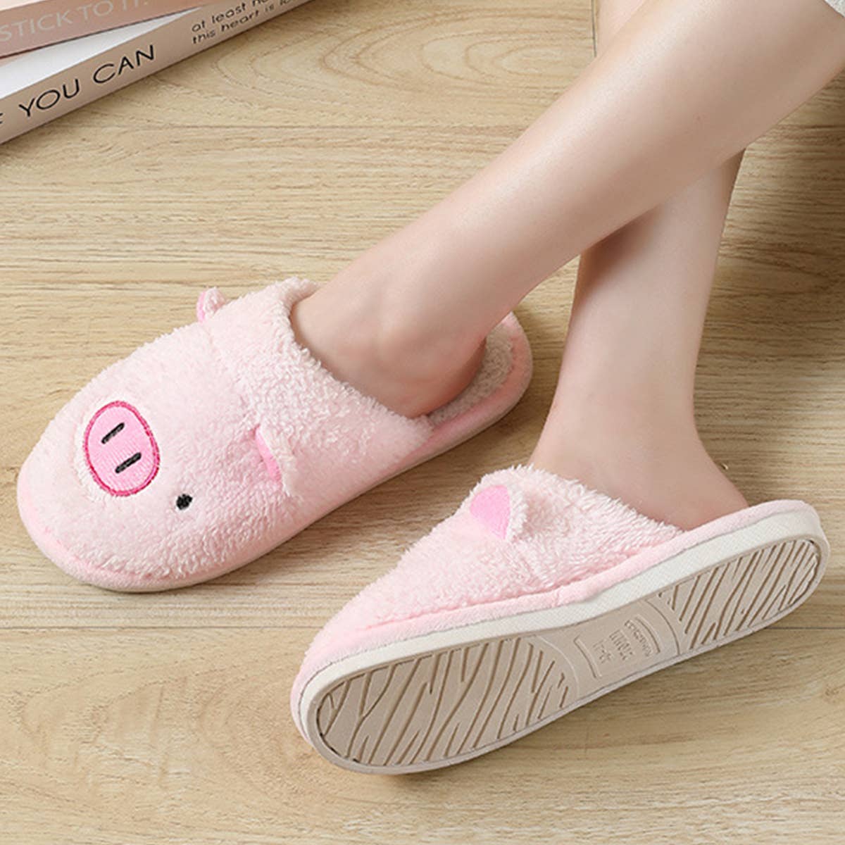 HOUSEHOLD CUTE CARTOON BEAR COTTON SLIPPERS
