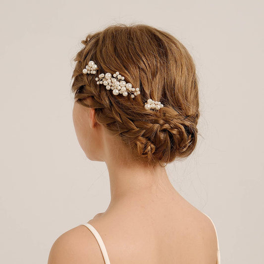 HANDMADE BRIDAL HAIR ACCESSORIES THREE-PIECE SET