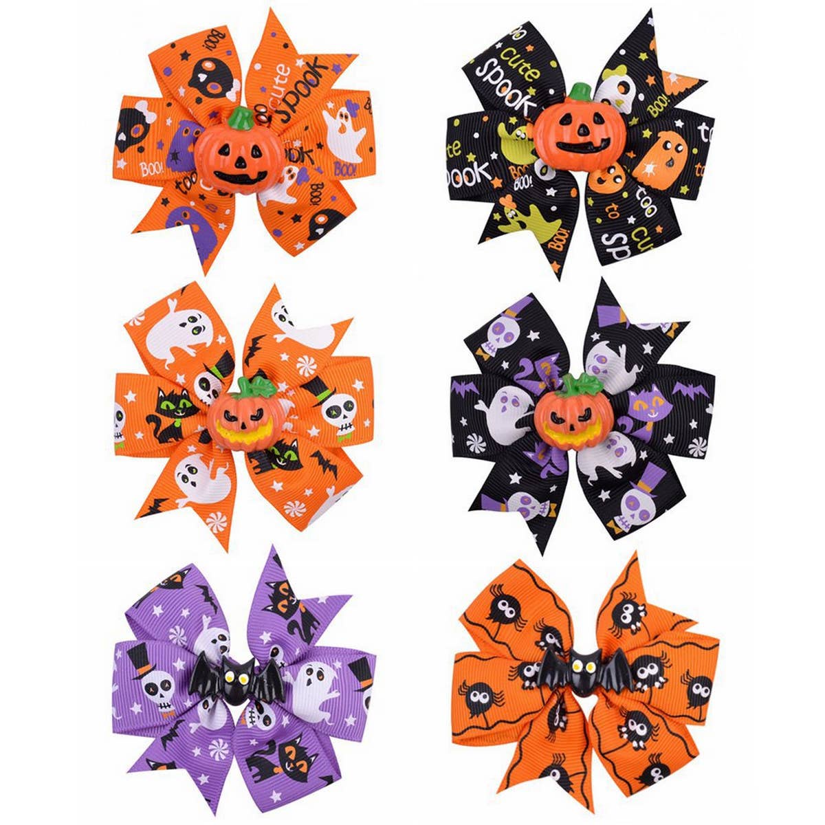 CHILDREN'S HALLOWEEN BAT HEAD HORROR HAIRPIN