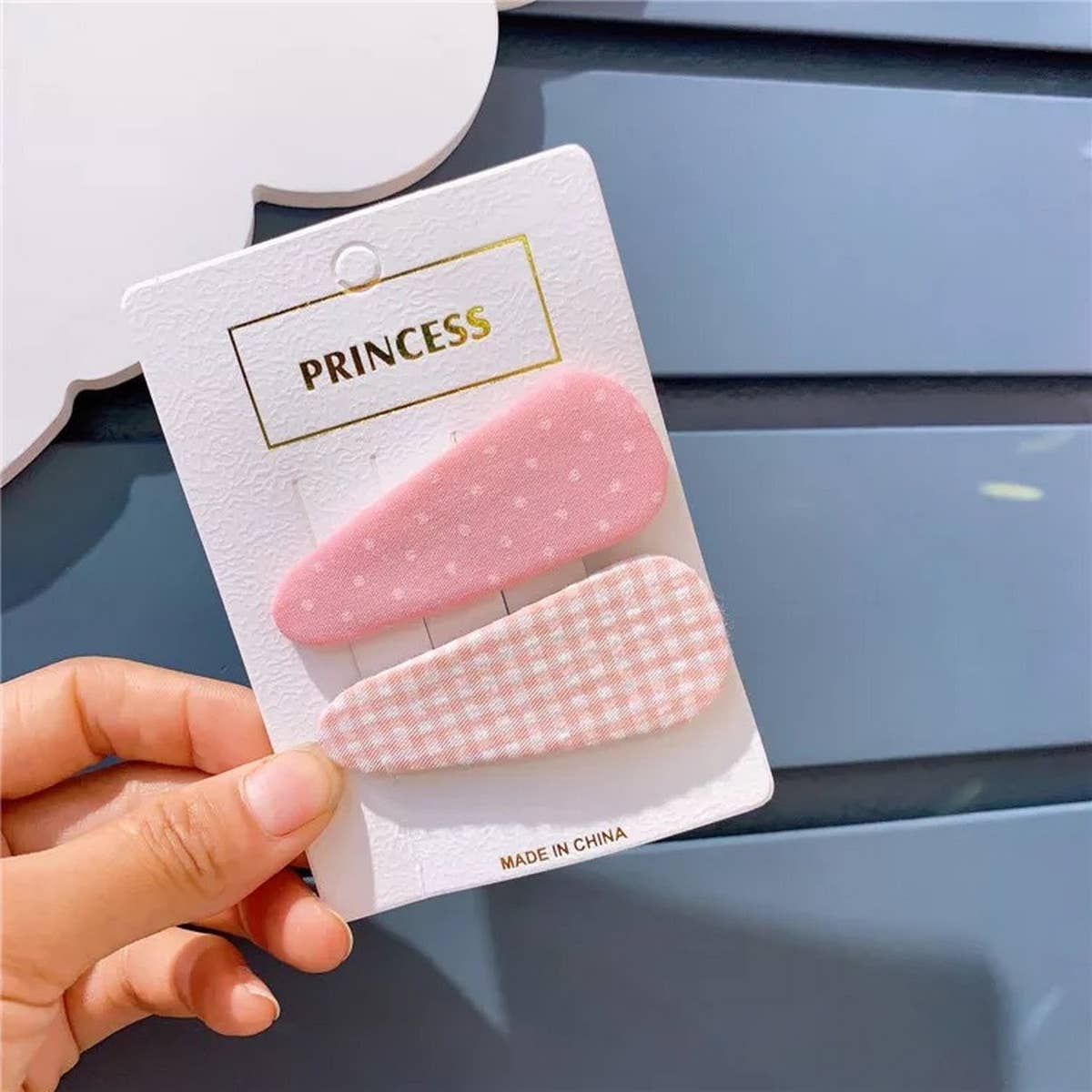 CHILDREN'S SOLID COLOR POLKA DOT PLAID HAIRPIN