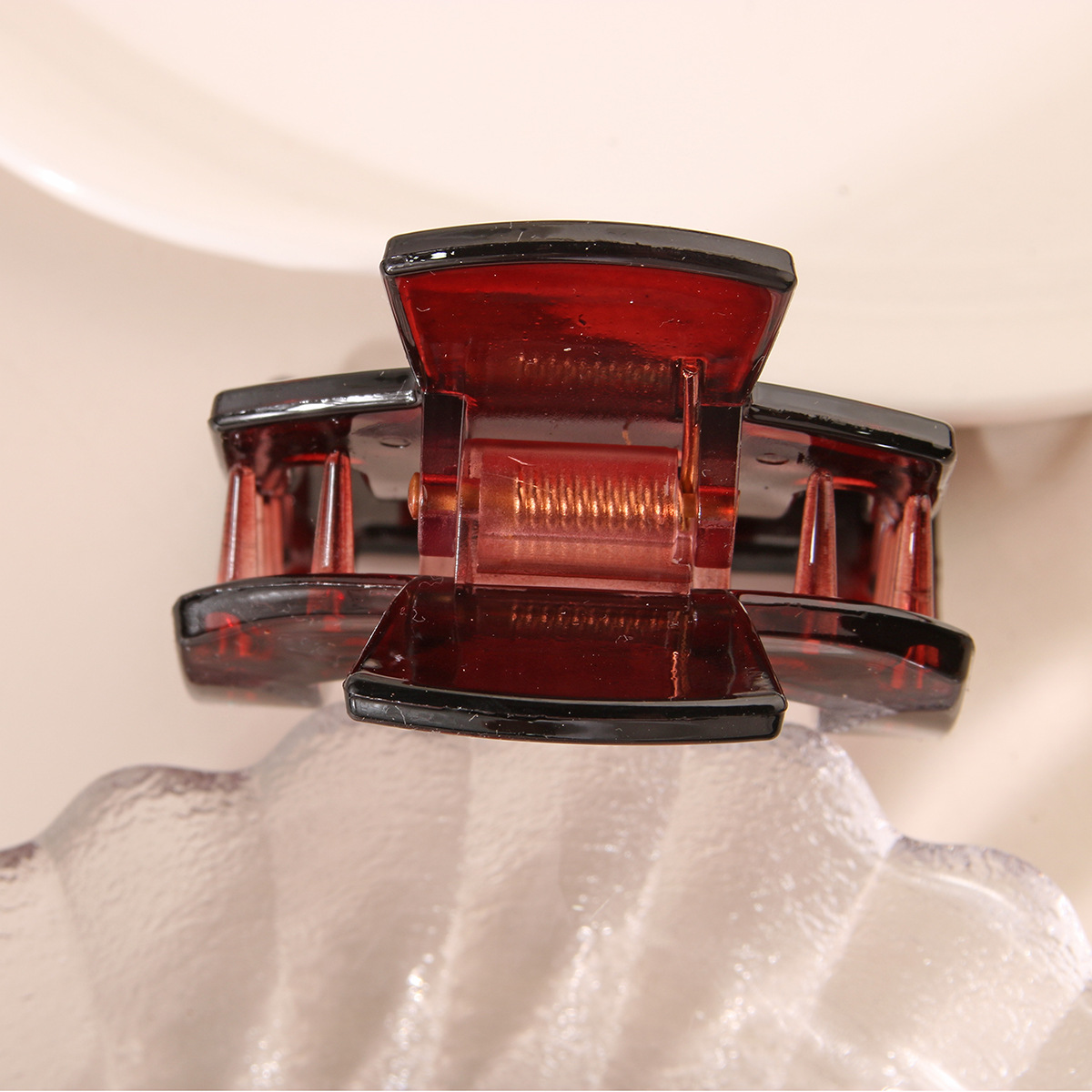 PC Square Hair Clip ??Elegant Updo Claw_CWAHA6517