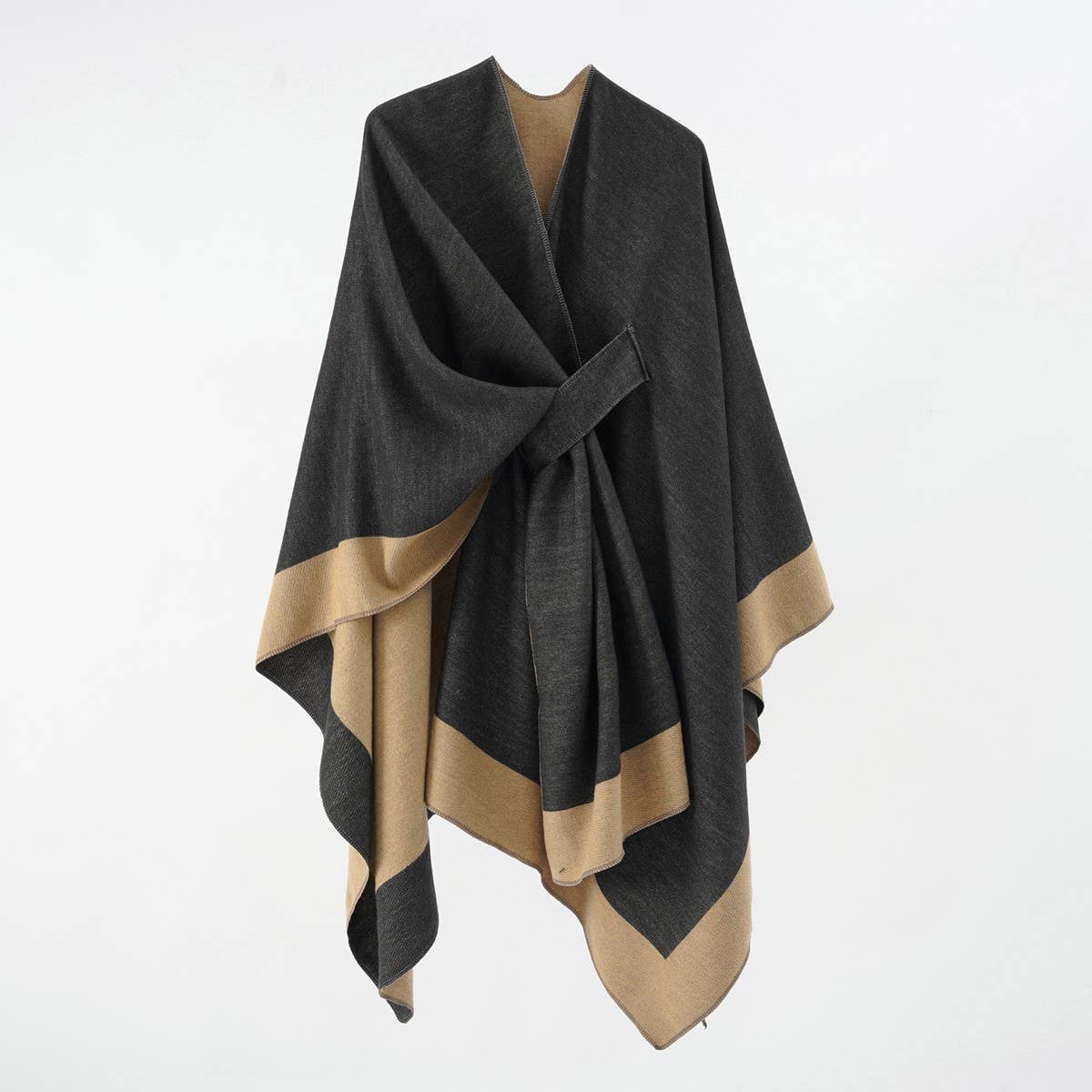 NEW DOUBLE-SIDED SOLID COLOR WARM SHAWL FOR WOMEN