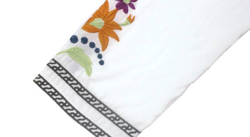 EMBROIDERED TOP LONG SLEEVE SHIRT