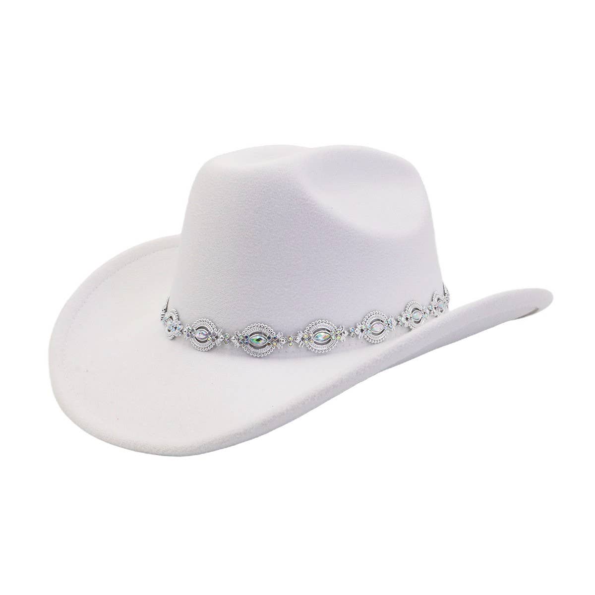 Men & Women Ethnic Wool Cowboy Fedora Jazz Hat_CWAH04464