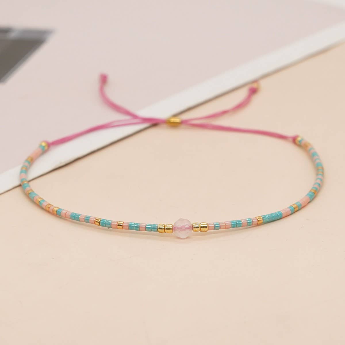 BOHEMIAN SEMI-PRECIOUS STONE BEADED BRACELET_CWAB4623