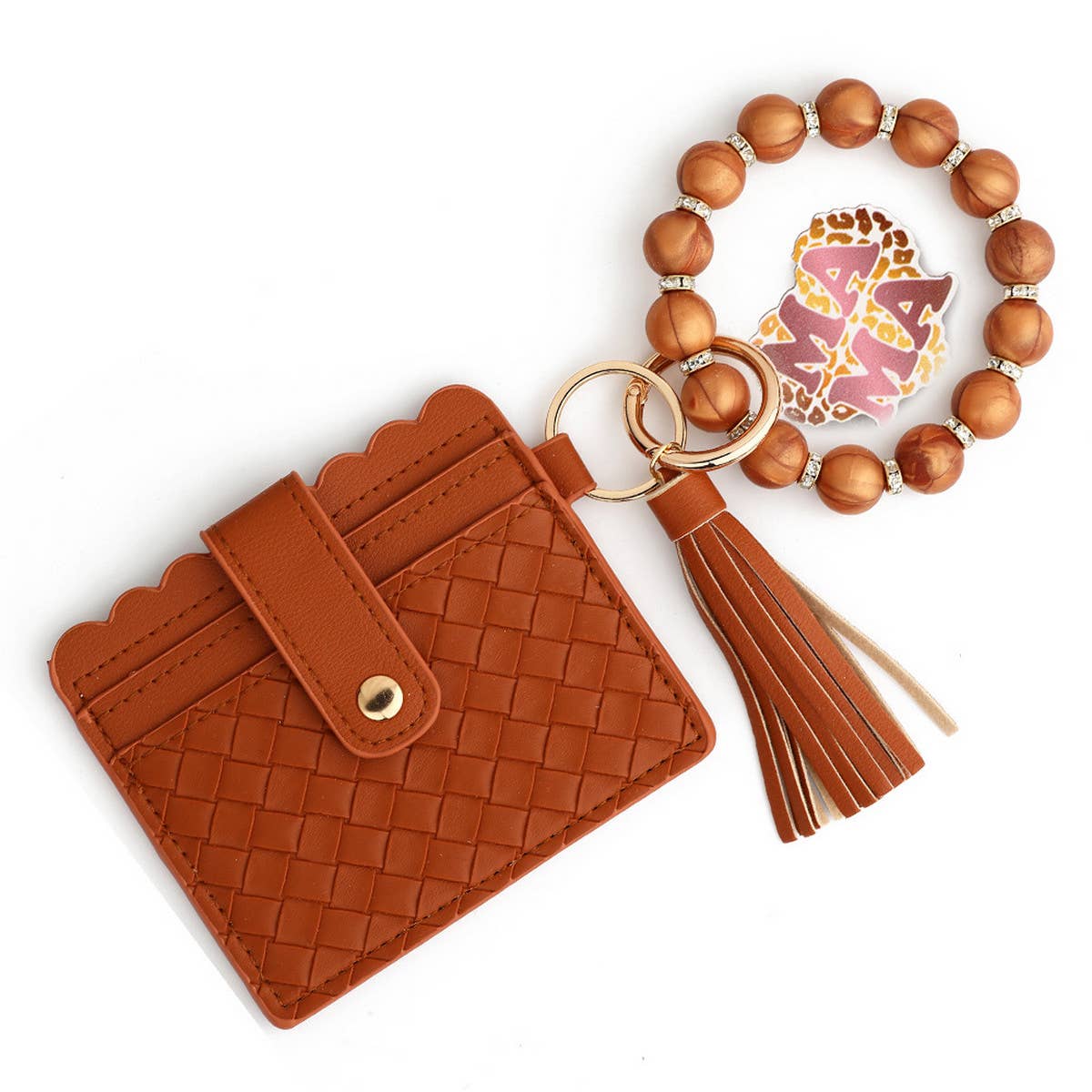 2024 NEW BRACELET BRAIDED STRIPED KEYCHAIN_CWMM1293