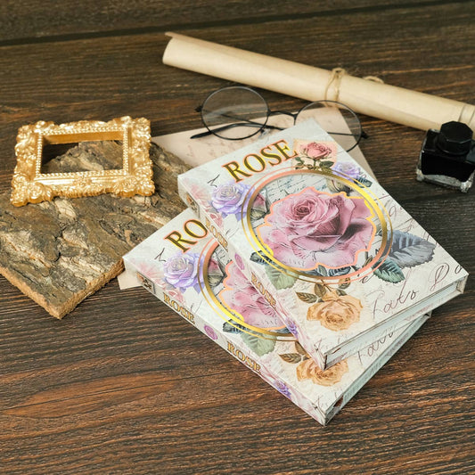 VINTAGE ROSE PORTABLE NOTEBOOK