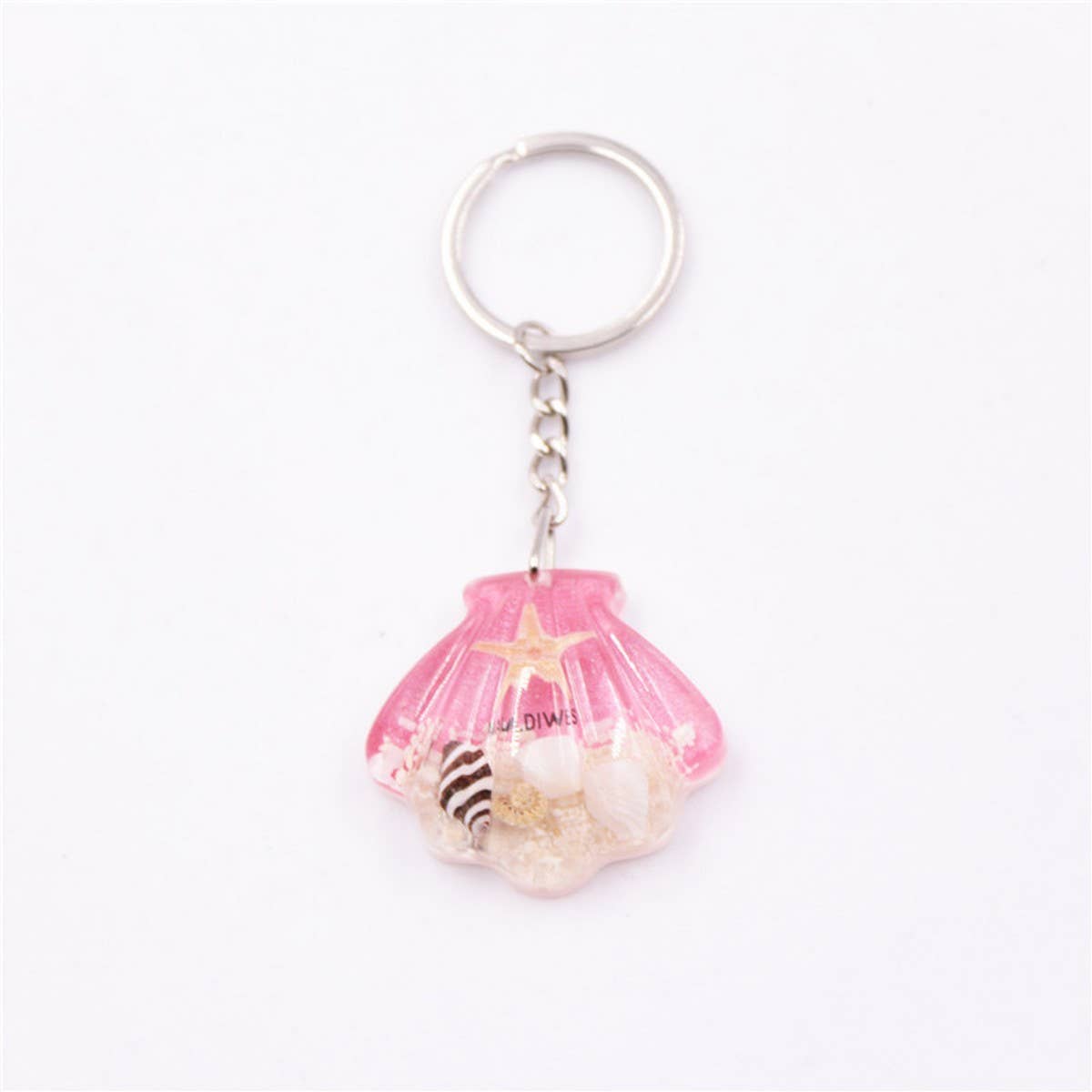 NEW SHELL STARFISH KEYCHAIN SOUVENIR PENDANT