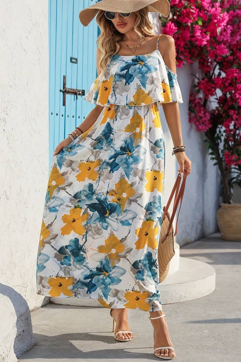 CWDHL0977_SUMMER TEMPERAMENT STRAPLESS DRESS