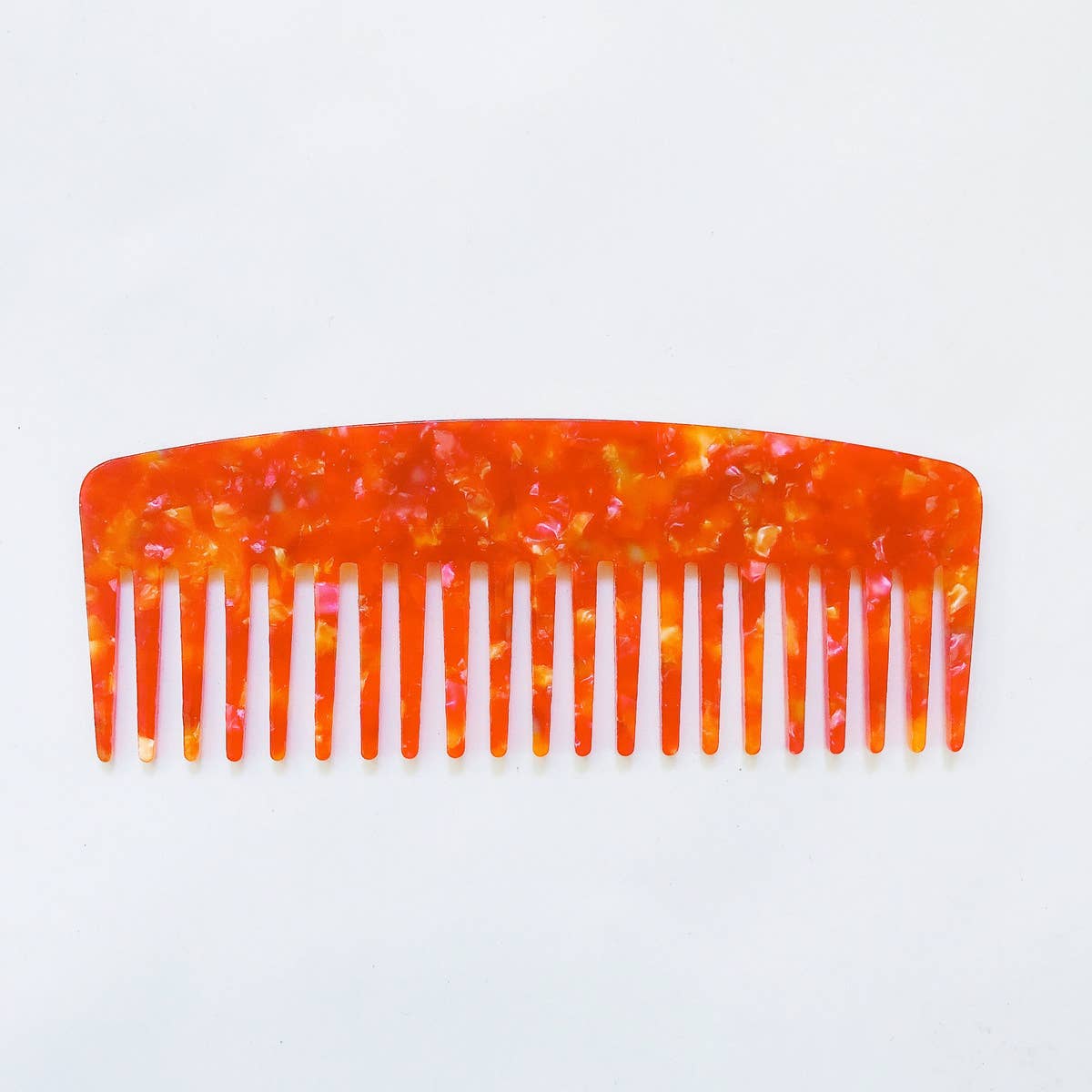SIMPLE ANTI-STATIC LEOPARD PRINT HAIR COMB