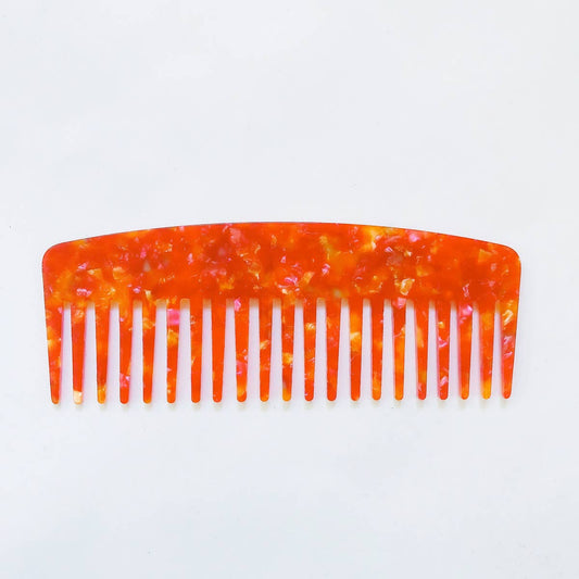 SIMPLE ANTI-STATIC LEOPARD PRINT HAIR COMB
