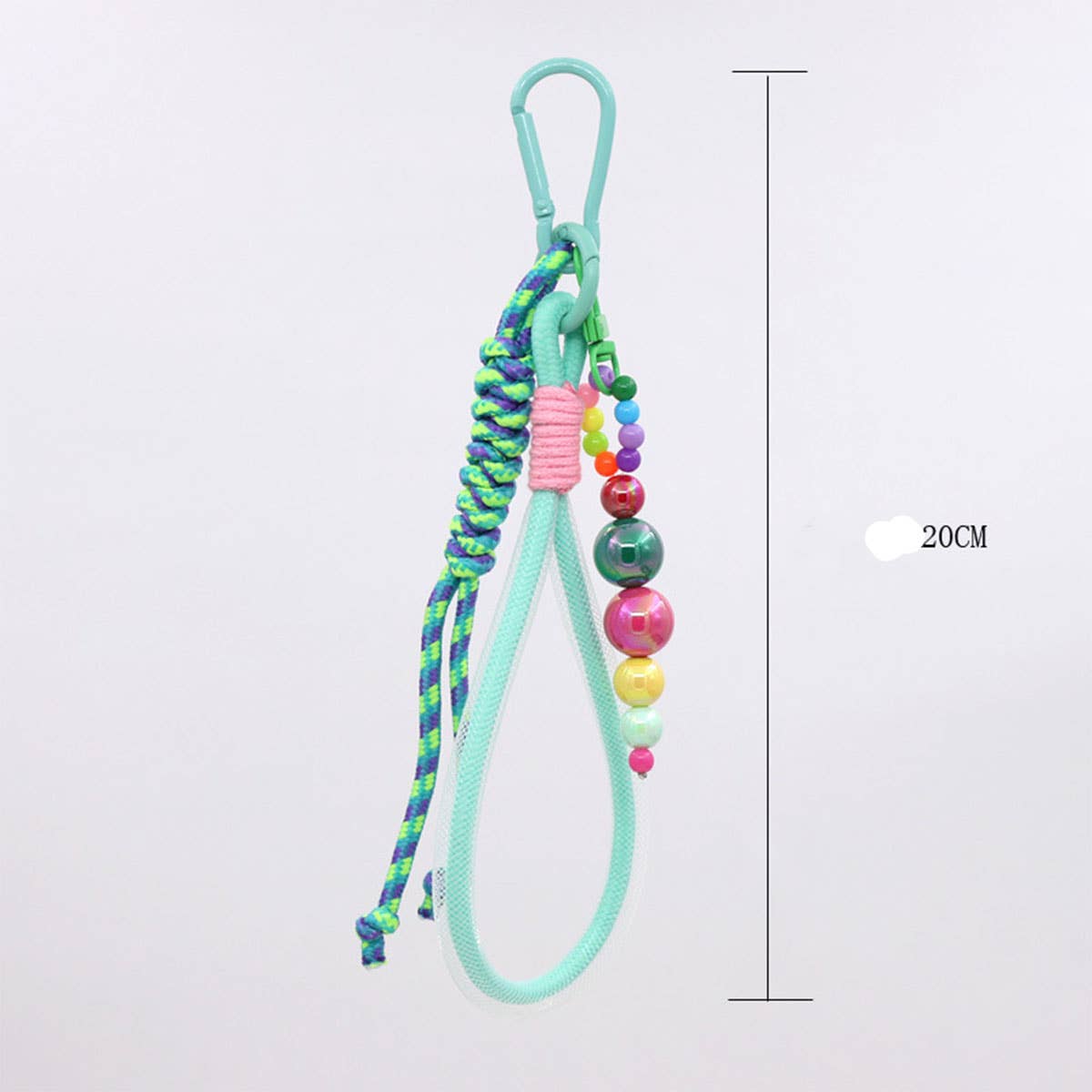 HAND-WOVEN LANYARD CUTE BEADED KEYCHAIN