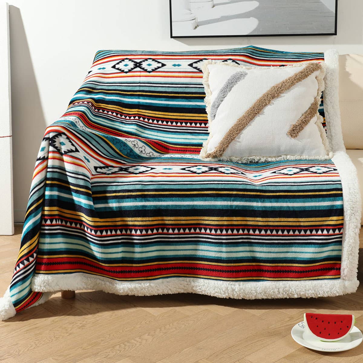 BOHO CORAL VELVET LIGHTWEIGHT BLANKET_CWMM0221