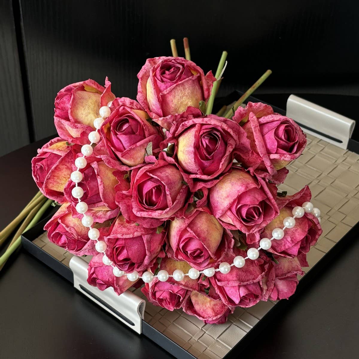 Burnt Edge Angora Rose for Home & Photo Decor_CWMM6571