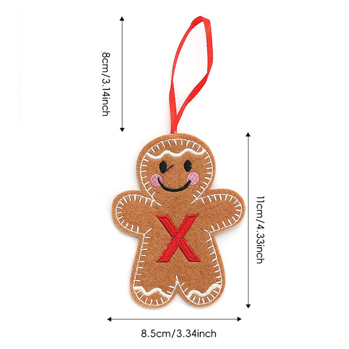 CWMM9399_NEW CHRISTMAS GINGERBREAD MAN DECORATION PENDANT
