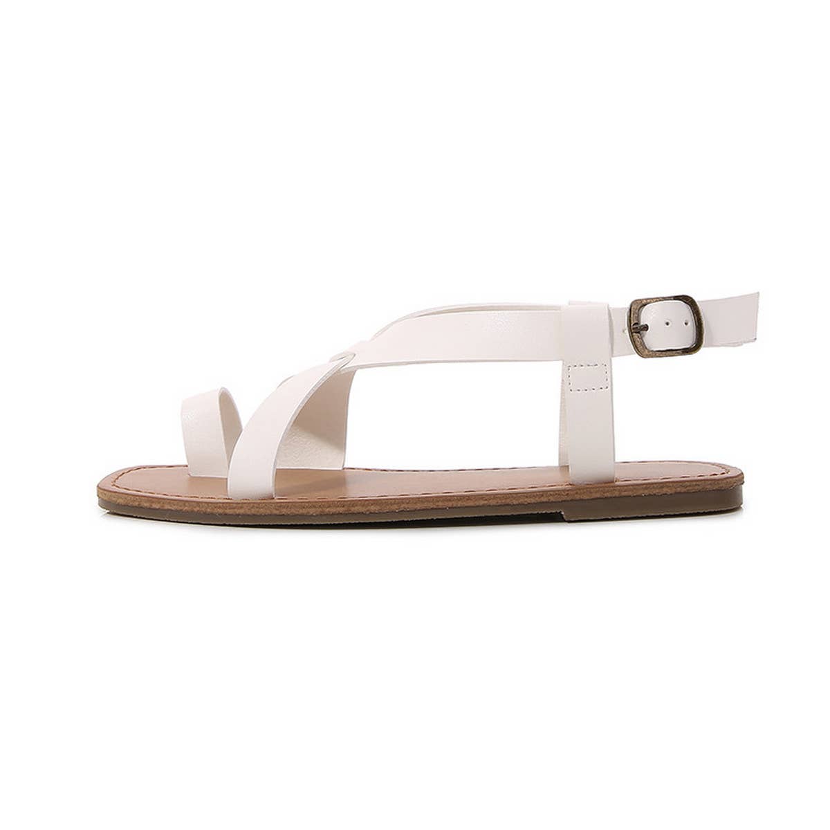 SQUARE TOE SLIP-ON SANDALS AND FLATS_CWSHS0654