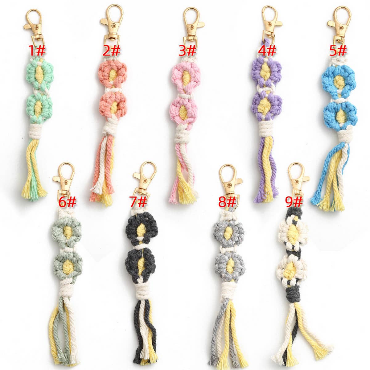 DIY HANDMADE TASSEL WOVEN KEYCHAIN
