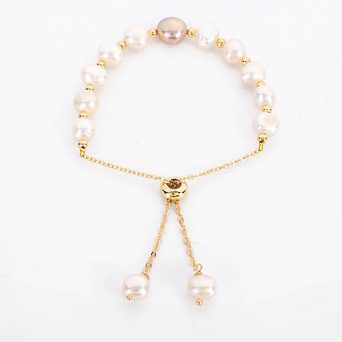 SIMPLE BAROQUE PEARL BRACELET