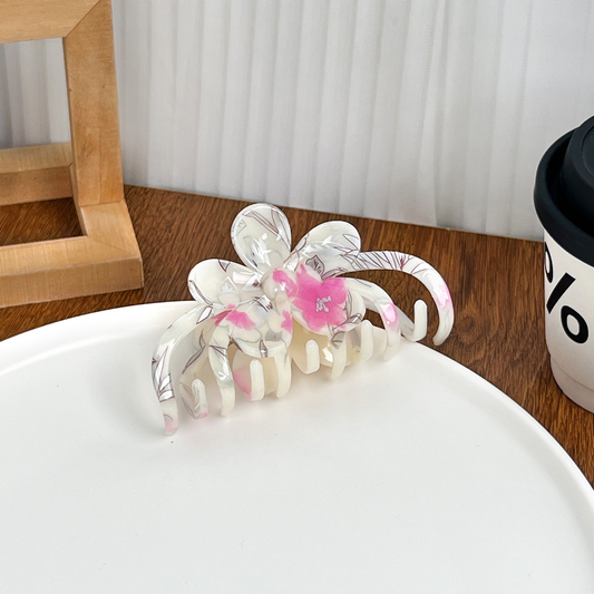 Vintage Floral Claw Clip ? Elegant Chinese Grip