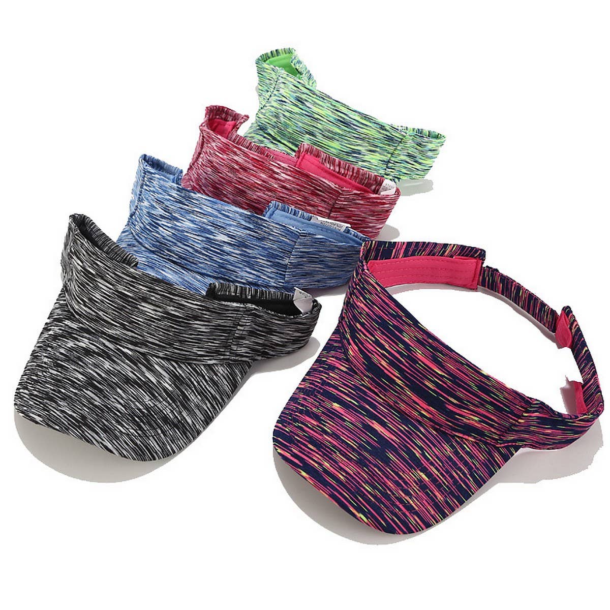 Tie-Dye Visor Hat -Outdoor Sunshade Golf Cap_CWAH3295