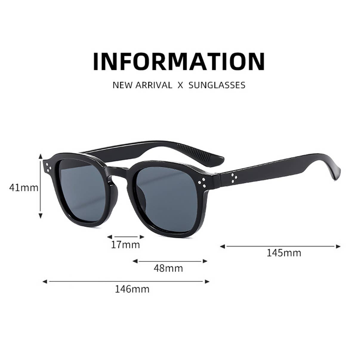 2024 NEW RETRO RICE STUD SQUARE SUNGLASSES_CWASG0531