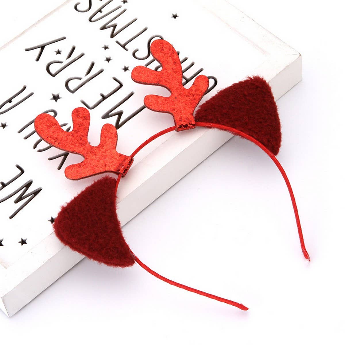CHRISTMAS DEER ANTLER HEADBAND CAT EARS HEADBAND