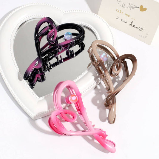 2024 NEW GRADIENT HOLLOW HEART HAIRPIN_CWAHA2334