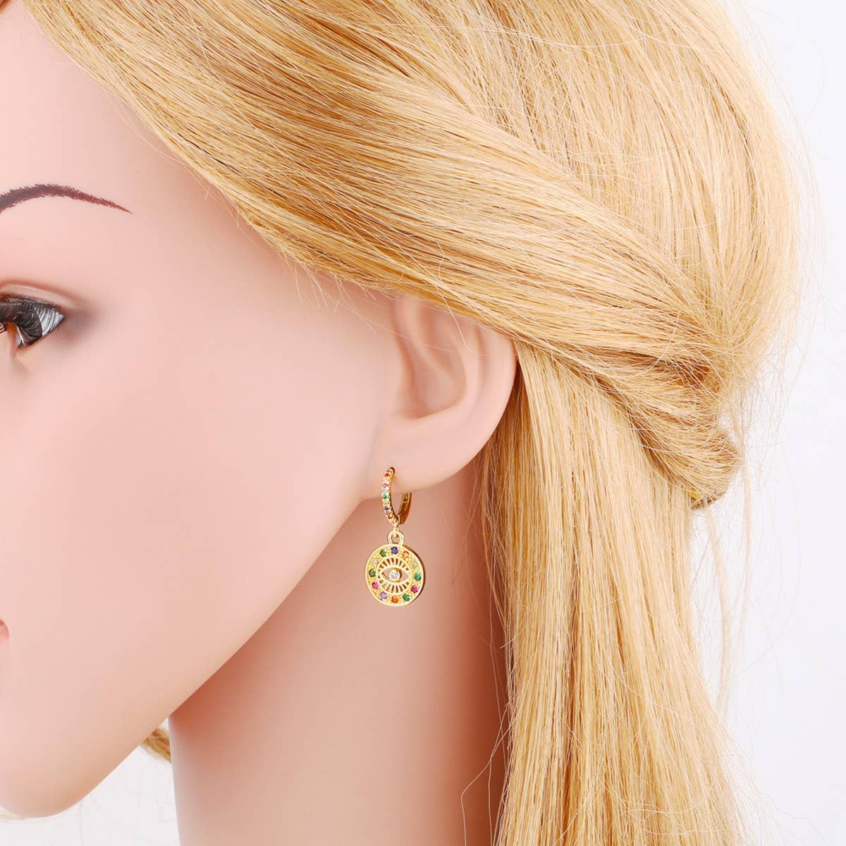 DEVIL'S EYE PENDANT EARRINGS