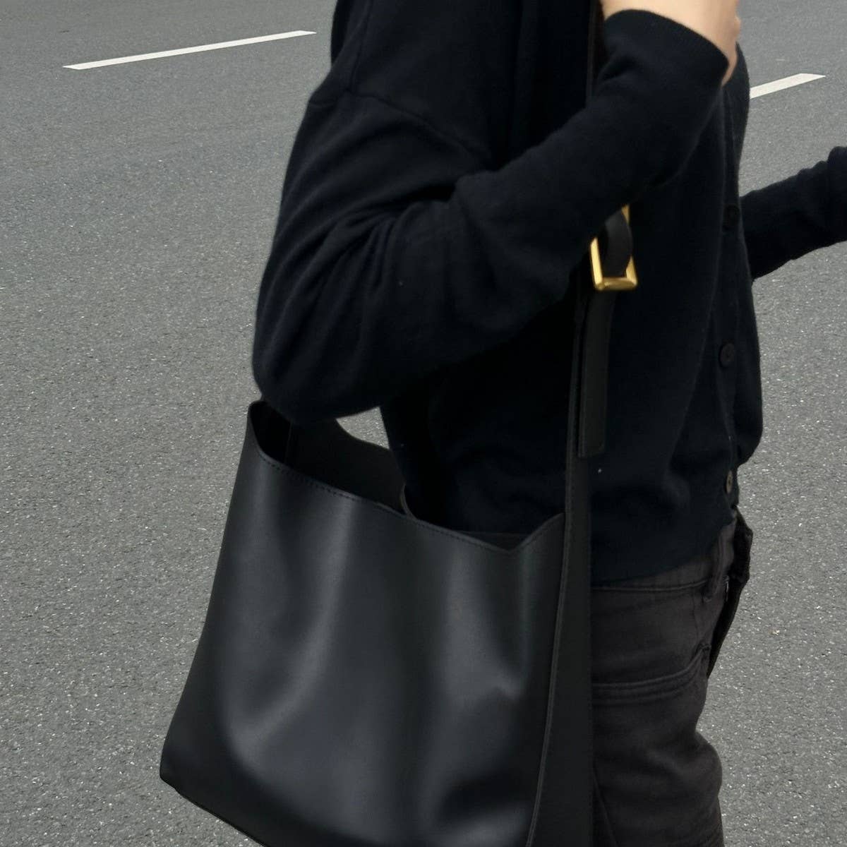 CWAB4831_CASUAL SIMPLE TWO-PIECE SHOULDER MESSENGER BAG