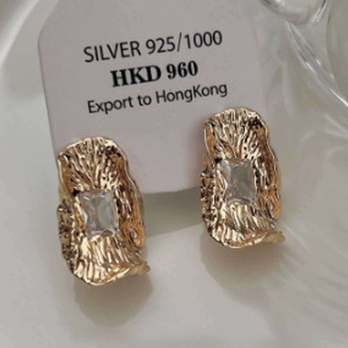 PERSONALIZED HIGH-END IRREGULAR PLEATED EARRINGS_CWAJE1323