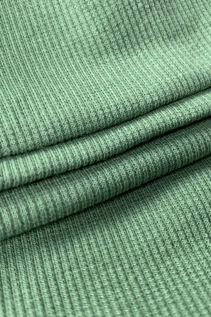 CWDSD7512_SLIM FIT RIBBED ZIP-UP LONG SLEEVE DRESS