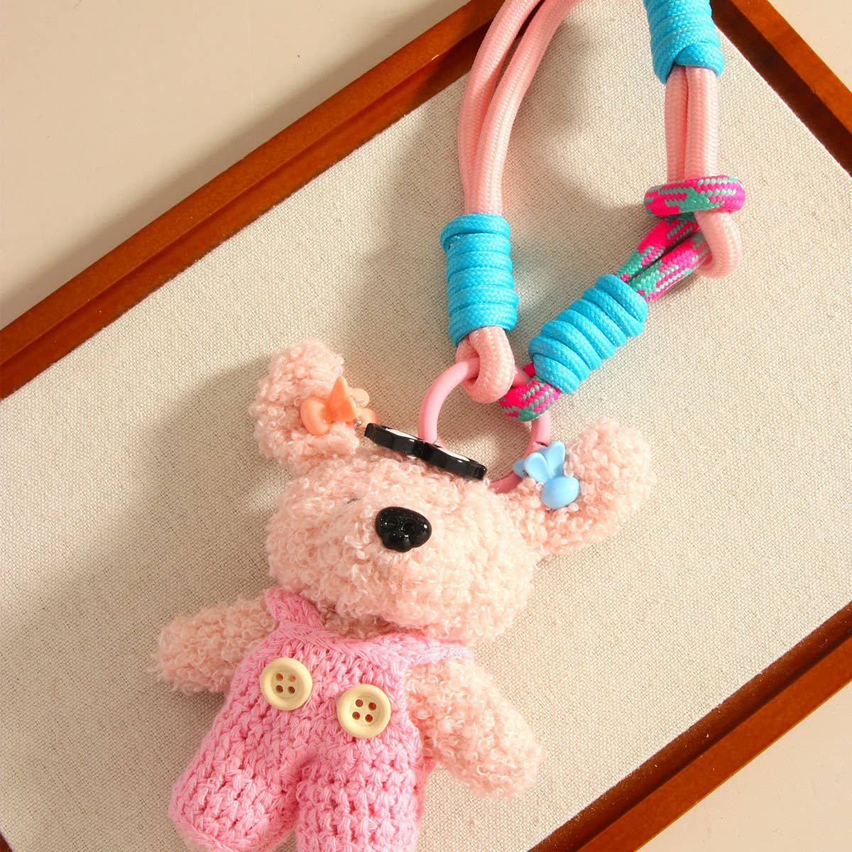Dopamine Plush Sweater Doll Keychain Bag Charm