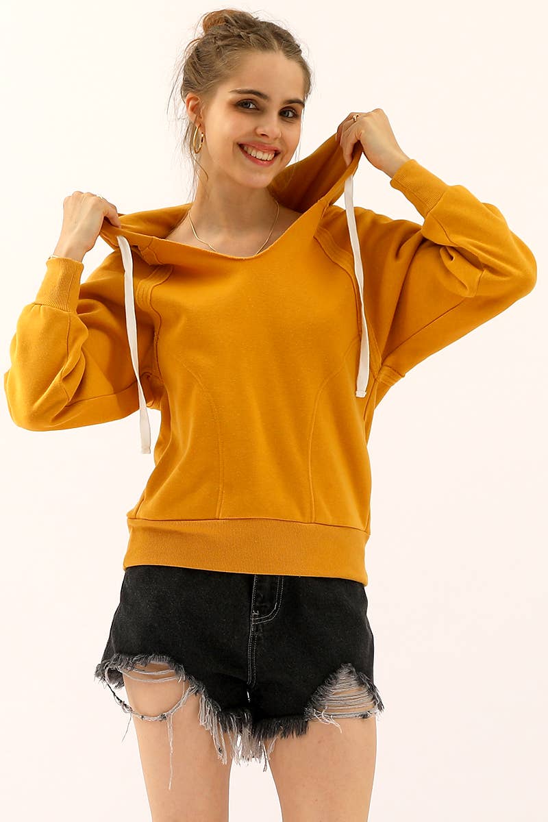 CWOHOL411-P_PLUS SIZE HOODIE SWEATSHIRT WITH FRONT POCKETS