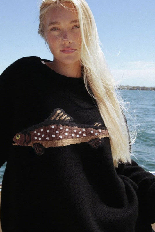 CWOSWL07742_2025 SPRING RETRO CREWNECK CASUAL KNIT SWEATER