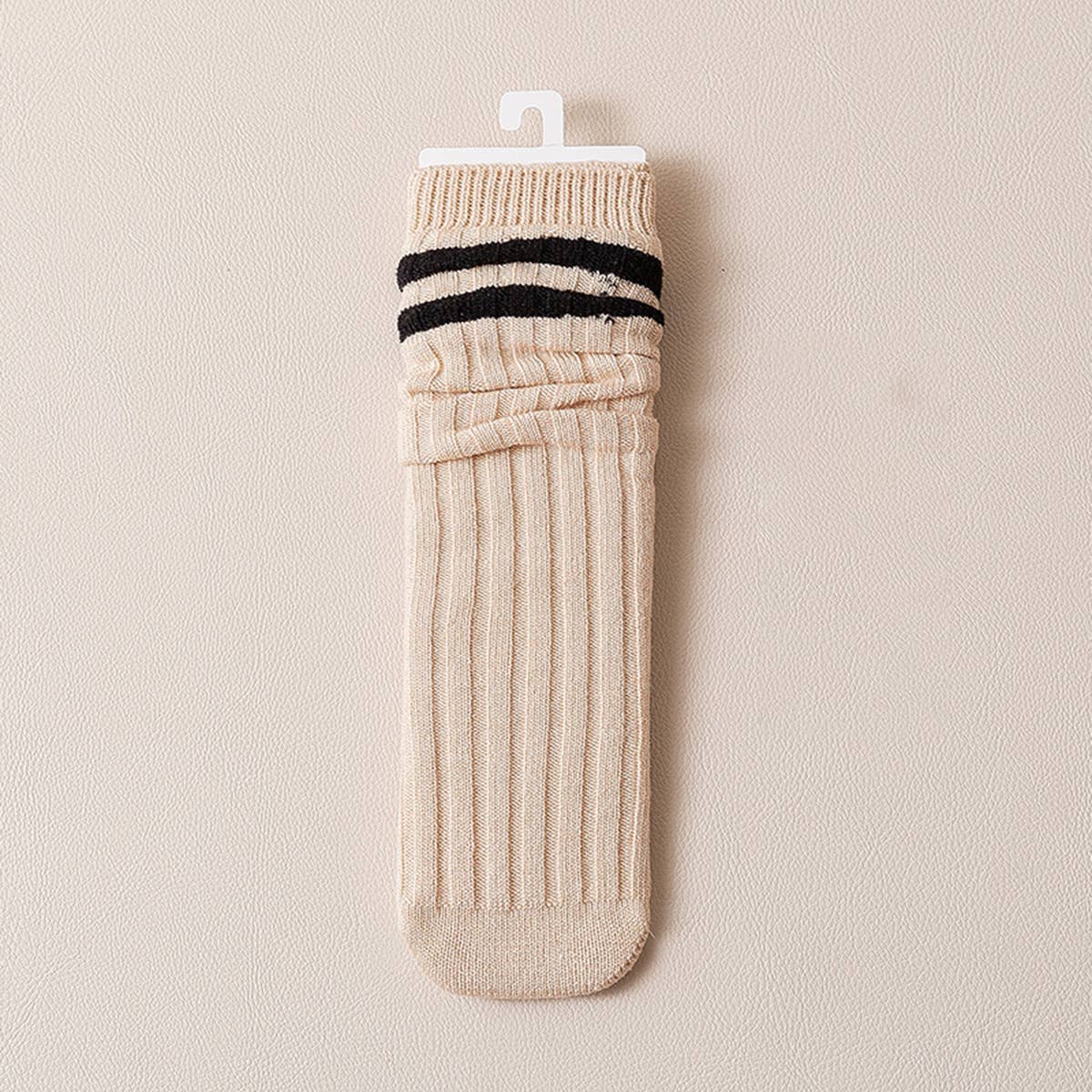 AUTUMN AND WINTER TWO-BAR STACKED SOCKS_CWMS0998