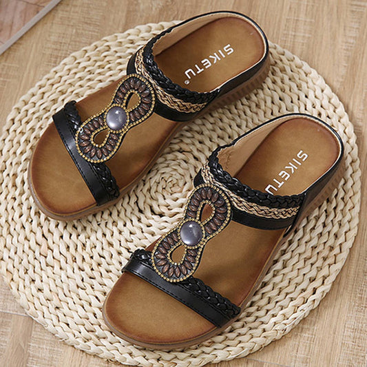VINTAGE WOVEN COMFORTABLE SANDALS