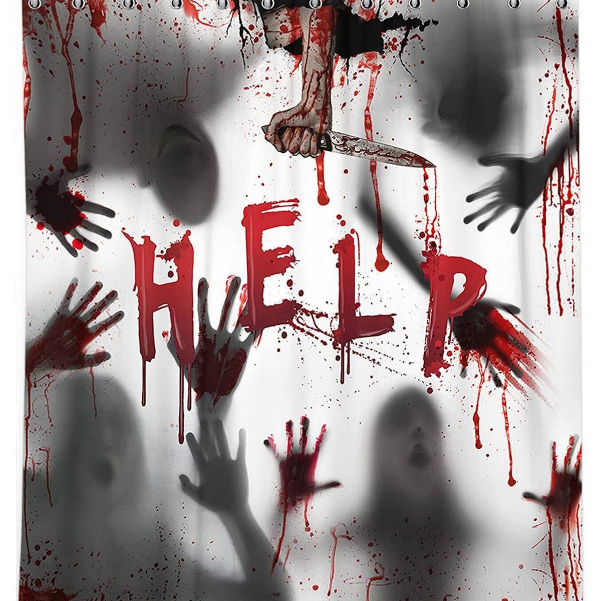 HALLOWEEN EASTER WATERPROOF SHOWER CURTAIN